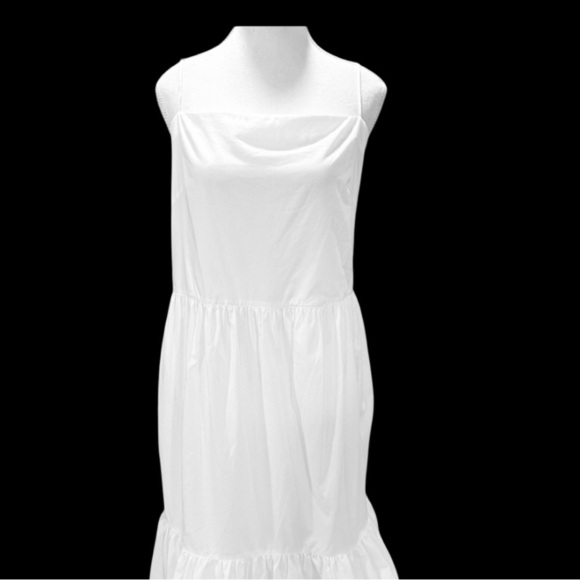 Rag & Bone Leilah Poplin Dress Elegant White Maxi Dress Brand New Large - Picture 7 of 12